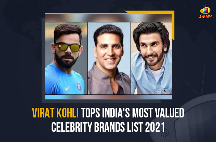 Virat Kohli Tops India's Most Valued Celebrity Brands List 2021, Cricketer Virat Kohli, Virat Kohli, India's Most Valued Celebrity Brands List 2021, Cricketer Virat Kohli topped the charts for the fifth year in a row as the most valued celebrity in India at a brand valuation of $185.7 million in 2021, Cricketer Virat Kohli topped the charts for the fifth year in a row, most valued celebrity in India, Virat Kohli Was The most valued celebrity in India, Cricketer Virat Kohli tops the celebrity brand valuation chart in 2021 for the fifth time, celebrity brand valuation chart, Cricketer Virat Kohli retains first position among India’s most valuable celebrities, celebrity brand valuation chart Latest News, celebrity brand valuation chart Latest Updates, Cricketer Virat Kohli remains India’s most valuable celebrity with brand value of $186 million, India’s most valuable celebrity, Mango News,
