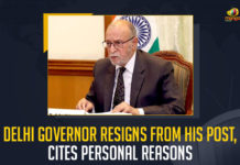 Delhi Governor Resigns From His Post Cites Personal Reasons, New Delhi Governor Resigns From His Post Cites Personal Reasons, Anil Baijal Lieutenant Governor of Delhi submitted his resignation, Lieutenant Governor of Delhi, Anil Baijal, Anil Baijal Lieutenant Governor of Delhi, Anil Baijal gave the resignation letter to Ramnath Kovind, Ramnath Kovind, President of India, Ramnath Kovind President of India, Lieutenant Governor, Anil Baijal has resigned from the post of Delhi Governor amid personal reasons, Delhi Governor, Mango News,