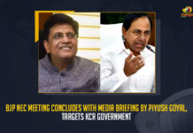 BJP NEC Meeting Concludes With Media Briefing By Piyush Goyal Targets KCR Government, Piyush Goyal Targets KCR Government, BJP NEC Meeting Concludes With Media Briefing By Piyush Goyal, Piyush Goyal, BJP NEC Meeting, Media Briefing By Piyush Goyal, KCR Government, Bharatiya Janata Party National Executive Committee meeting, BJP National Executive Committee meeting, Hyderabad International Convention Centre Hyderabad Telangana, two-day NEC meeting was attended by national BJP leaders ministers and the Prime Minister of India Narendra Modi, BJP leaders And BJP ministers, 2023 Telangana Assembly Polls, Telangana Assembly Polls, BJP National Executive Committee meeting News, BJP National Executive Committee meeting Latest News, BJP National Executive Committee meeting Latest Updates, BJP National Executive Committee meeting Live Updates, Mango News,