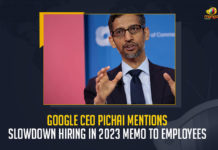 Google CEO Pichai Mentions Slowdown Hiring In 2023 Memo To Employees, Pichai Mentions Slowdown Hiring In 2023 Memo To Employees, Google CEO Mentions Slowdown Hiring In 2023 Memo To Employees, Slowdown Hiring In 2023 Memo To Employees, Google revealed a shocking memo to employees, Google will be entering a phase of hiring slowdown and might be conducting layoffs, Google is not the only multinational company that slowed down hirings, Twitter also fired 100 HR employees, Google CEO Pichai, Sundar Pichai Chief Executive Officer of Google, CEO of Google, Google Slowdown Hiring In 2023 Memo News, Google Slowdown Hiring In 2023 Memo Latest News, Google Slowdown Hiring In 2023 Memo Latest Updates, Google Slowdown Hiring In 2023 Memo Live Updates, Mango News,
