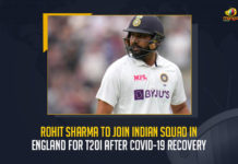 Rohit Sharma To Join Indian Squad In England For T20I After Covid-19 Recovery, Rohit Sharma To Join Indian Squad In England For T20I, After Covid-19 Recovery, Indian Cricket Captain Rohit Sharma is all set to join the Indian squad in England for the White Ball series, White Ball series, Rohit Sharma batting in the nets after he tested negative for the Wuhan Virus, Rohit Sharma tested negative for the Wuhan Virus, Board of Control for Cricket in India shared the post on Twitter, BCCI shared the post on Twitter, rescheduled fifth Test against England in Edgbaston, Rohit Sharma Health, Rohit Sharma Health Condition, Rohit Sharma Health News, Rohit Sharma Health Reports, Rohit Sharma Latest Health Condition, Rohit Sharma Latest Health Report, Rohit Sharma Latest News, Rohit Sharma Latest Updates, White Ball series News, White Ball series Latest News, White Ball series Latest Updates, White Ball series Live Updates, Mango News,