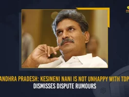 Andhra Pradesh Kesineni Nani Is Not Unhappy With TDP Dismisses Dispute Rumours, Kesineni Nani Is Not Unhappy With TDP, Kesineni Nani Dismisses Dispute Rumours, Kesineni Nani denies Rumours, Kesineni Nani Rumours, Kesineni Nani Is happy With TDP, Telugu Desam Party, Kesineni Nani Rumours News, Kesineni Nani Rumours Latest News And Updates, Kesineni Nani Rumours Live Updates, Mango News,