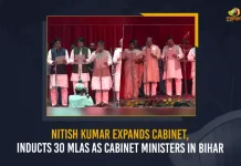 Nitish Kumar Expands Cabinet Inducts 30 MLAs As Cabinet Ministers In Bihar, Nitish Kumar Inducts 30 MLAs As Cabinet Ministers In Bihar, Nitish Kumar Expands Cabinet, 30 MLAs As Cabinet Ministers, Bihar Cabinet Ministers, Bihar Cabinet, Bihar cabinet expansion, Bihar CM Nitish Kumar, CM Nitish Kumar, 30 MLAs, Bihar cabinet expansion News, Bihar cabinet expansion Latest News And Updates, Bihar cabinet expansion Live Updates, Mango News,