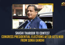 Shashi Tharoor To Contest Congress Presidential Elections After Gets Nod From Sonia Gandhi, Shashi Tharoor Gets Sonia Gandhi Nod To Contest, Shashi Tharoor To Contest Congress Presidential Election, Shashi Tharoor Congress Presidential Elections, Shashi Tharoor Congress President Candidate, Mango News, Mango News Telugu, Former Congress President Sonia Gandhi, Shashi Tharoor , Sonia Gandhi, Shashi Tharoor Latest News And Updates, Sonia Gandhi News, Congress Presidential Election, Rahul Gandhi Bharat Jodo Yatra