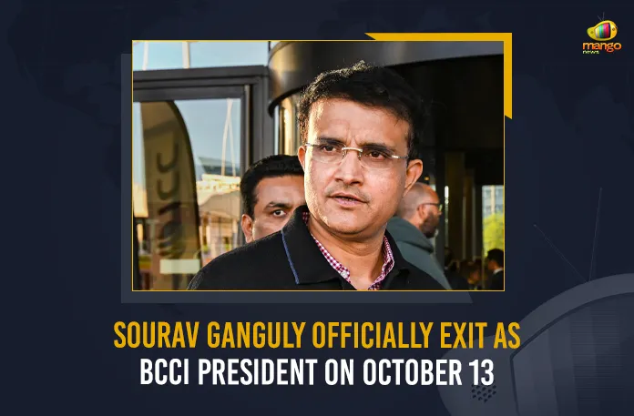 Sourav Ganguly Officially Exit As BCCI President On October 13, BCCI Constitution,President Ganguly, Supreme Court, Amendments In BCCI Constitution, BCCI President Ganguly, Sourav Ganguly , Mango News, Mango News Telugu, BCCI Latest News And Live Updates, Board of Control for Cricket in India, Sourav Ganguly News And Updates, BCCI Twitter Updates, Ganguly Officially Exit, Ganguly Officially Exit As BCCI President, BCCI President, Ganguly Officially Exit As President, Ganguly Exit As BCCI President On October 13