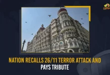 Nation Recalls 26/11 Terror Attack And Pays Tribute,Nation Recalls 26/11 Terror Attack,Pays Tribute For Police,26/11 Terror Attack,Mango News,Mango News Telugu,Mumbai Terror Attacks,Defence Minister pays tribute to 26/11, I&B Minister pays tribute to 26/11,14 years of 26/11,India Marks 14th Anniversary Of 26/11,Mumbai Terror Attack,Mumbai News Live Updates,26/11 Mumbai Attacks,President Murmu Tribute To 26/11 Mumbai Attacks