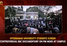 Hyderabad University Students Screen Controversial BBC Documentary On PM Modi At Campus,Banned BBC Documentary,BBC Documentary On PM Modi,Documentary On PM Modi Screened,Banned BBC Documentary Screened At Hyderabad,Hyderabad University,Mango News,National Politics News,National Politics And International Politics,National Politics Article,National Politics In India,National Politics News Today,National Post Politics,Nationalism In Politics,Post-National Politics,Indian Politics News,Indian Government And Politics,Indian Political System,Indian Politics 2023,Recent Developments In Indian Politics,Shri Narendra Modi Politics,Narendra Modi Political Views,President Of India,Indian Prime Minister Election