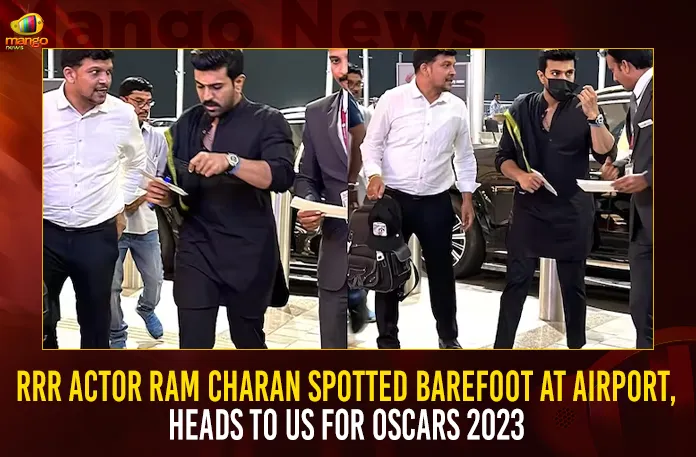 RRR Actor Ram Charan Spotted Barefoot At Airport, Heads To US For Oscars 2023,RR Actor,RRR Actor Ram Charan,Ram Charan Spotted, Ram Charan Spotted At Airport,Ram Charan Spotted Barefoot At Airport,Ram Charan Heads To US,RRR Actor Heads To US For Oscars,Ram Charan Heads To US For Oscars,Oscars 2023, Mango News, Ram Charan Oscar Nominations,Directors Without Oscars,Heat Of The Night Oscars,Oscar 2023 Ram Charan,Oscar Nominations 2023 Ram Charan,Ram Charan Awards List,Ram Charan Box Office Analysis,Ram Charan Brother Name,Ram Charan In Oscar Award,Ram Charan Latest Movie,Ram Charan Oscar,Ram Charan Oscar Award,Ram Charan Oscars,Ram Charan Upcoming Movie