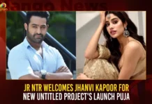 Jr NTR Welcomes Jhanvi Kapoor For New Untitled Projects Launch Puja,Jr NTR Welcomes Jhanvi Kapoor,Jr NTR For New Untitled Projects,Jr NTR Projects Launch Puja,Mango News,SS Rajamouli Claps First Shot,SS Rajamouli Claps First Shot Of NTR 30,Janhvi Kapoor is Welcomed by Jr NTR,NTR 30,Jhanvi Kapoor Latest News,Jr NTR Latest Updates,NTR 30 Latest News,NTR 30 Latest Updates,SS Rajamouli NTR 30 Live News