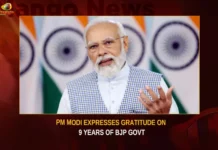 PM Modi Expresses Gratitude For 9 Years Of BJP Govt,PM Modi Expresses Gratitude,PM Modi For 9 Years Of BJP Govt,9 Years Of BJP Govt,PM Modi,Mango News,PM Modi Says Will Keep Working Harder,Keep Working Harder by Filled with Humility,Marks 9 Years of BJP Govt in Power,PM Modi During Marks 9 Years of BJP Govt,Humility and gratitude,Modi govt turns 9,Nine years of Modi govt,Filled with humility and gratitude,Modi Vows to Work Harder,Modi govt made historic achievements,PM Modi Latest News and Updates,BJP Govt,BJP Govt 9 Years Latest News,BJP Govt 9 Years Latest Updates