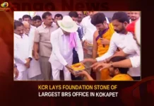 KCR Lays Foundation Stone Of Largest BRS Office In Kokapet,KCR To Lay Foundation Stone,Foundation Stone Of Largest BRS Office,Largest BRS Office In Kokapet,Mango News,BRS Party,BRS Party In Kokapet,BRS Party In Kokapet Latest News,BRS Party In Kokapet Latest Updates,CM KCR Reaches Kokapet,CM KCR lays foundation stone,BRS Party In Kokapet Live News,CM KCR News And Live Updates,Telangana News Live,Telangana Cm Kcr Twitter Live Updates,Telangana News,KCR Foundation Stone,KCR Foundation Stone Latest News,KCR Foundation Stone Latest Updates,Kokapet Latest News,Kokapet Latest Updates