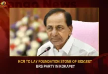 KCR To Lay Foundation Stone Of Biggest BRS Party In Kokapet,KCR To Lay Foundation Stone,Foundation Stone Of Biggest BRS Party,Biggest BRS Party In Kokapet,Mango News,BRS Party,BRS Party In Kokapet,BRS Party In Kokapet Latest News,BRS Party In Kokapet Latest Updates,CM KCR Reaches Kokapet,CM KCR lays foundation stone,BRS Party In Kokapet Live News,CM KCR News And Live Updates,Telangana News Live,Telangana Cm Kcr Twitter Live Updates,Telangana News,KCR Foundation Stone,KCR Foundation Stone Latest News,KCR Foundation Stone Latest Updates,Kokapet Latest News,Kokapet Latest Updates