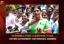 YS Sharmila Poses 10 Questions To KCR Led BRS Government And Demands Answers,YS Sharmila Poses 10 Questions To KCR,YS Sharmila Led BRS Government And Demands Answers,10 Questions To BRS Government,YS Sharmila Demands Answers,Mango News,YS Sharmila Raises 10 Questions To KCR,YS Sharmila Fires On CM KCR Govt,YSRTP Cheief YS Sharmila,CM KCR News And Live Updates,YSRTP Cheief YS Sharmila Latest News,YSRTP Cheief YS Sharmila Latest Updates,YS Sharmila Latest News and Live Updates,BRS Government News Today,Telangana Latest News And Updates,Telangana Politics,Telangana Political News And Updates